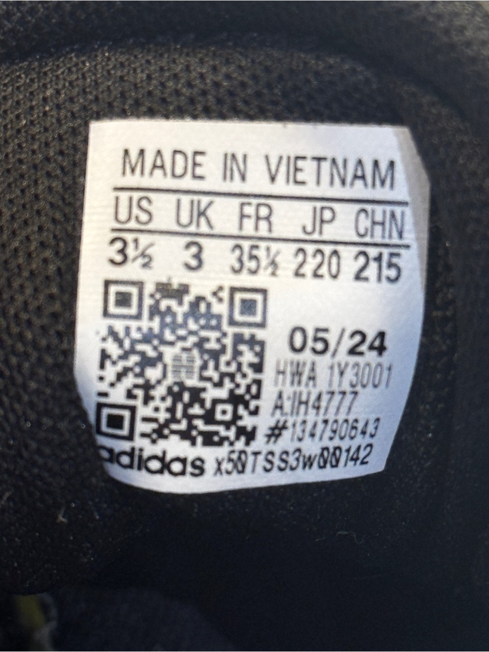 ADIDAS VL COURT BOLD SHOES KIDS / Youth size 3.5 - Picture 4 of 5